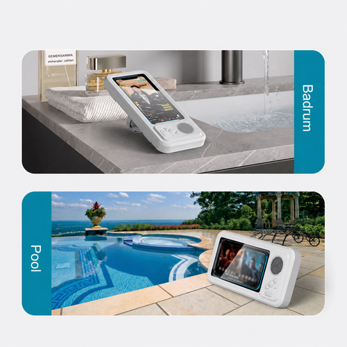 AquaSound Pro Waterproof Shower Speaker & Phone Mount