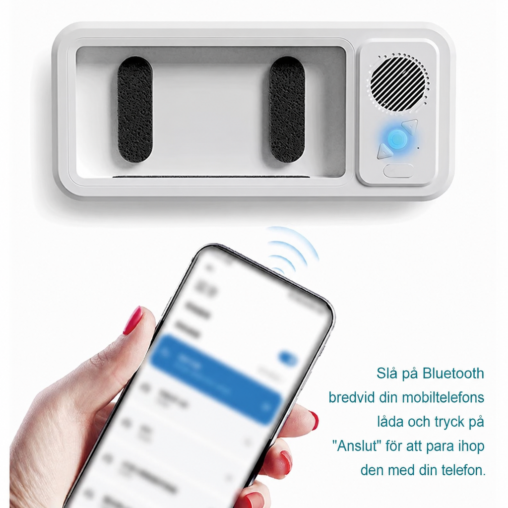 AquaSound Pro Waterproof Shower Speaker & Phone Mount